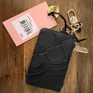 Juicy Couture Embossed Leather Credit Card/Key Pouch !